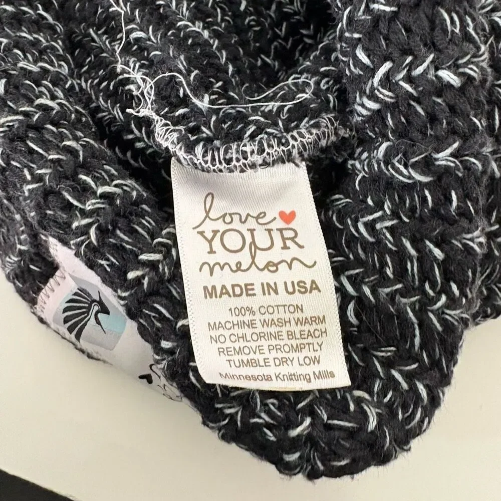 Love Your Melon x Minnesota United FC Soccer Black & White Winter Hat Reversible
